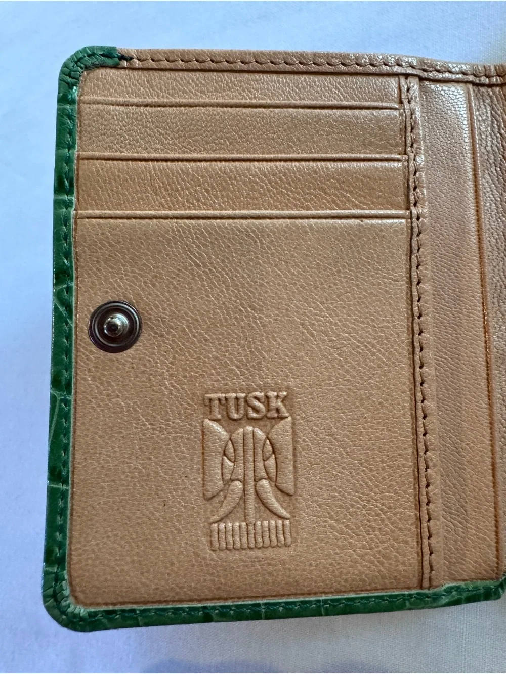 Tusk Green Leather Wallet